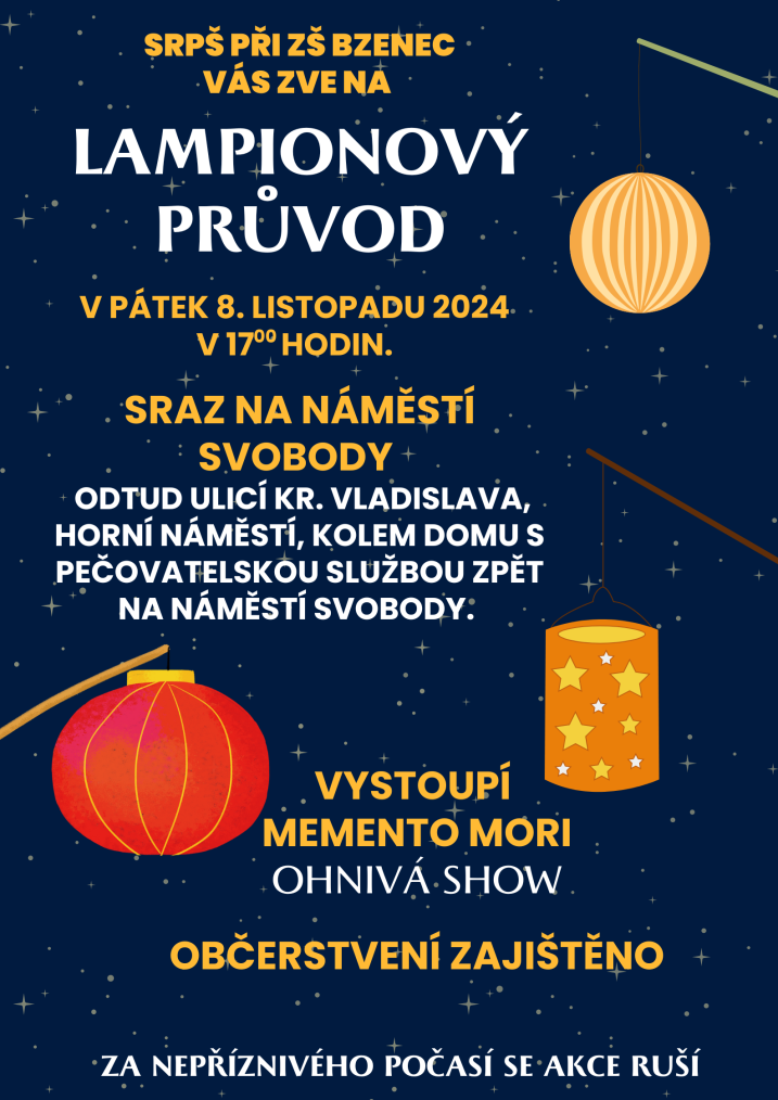 Lampionový průvod 2024 SRPŠ