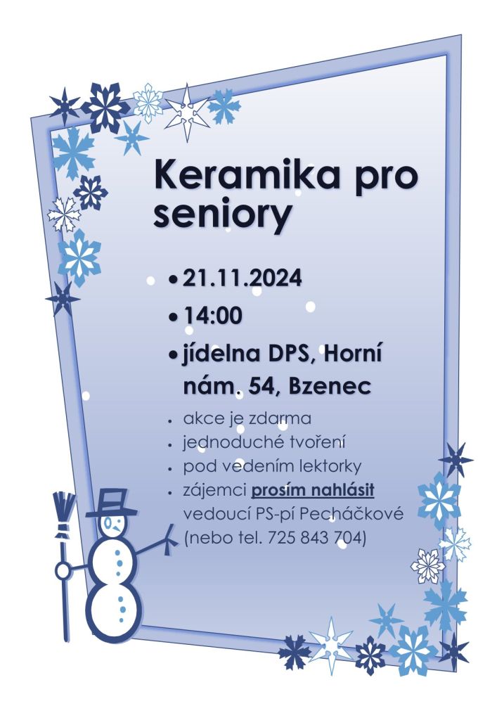 Keramika pro seniory